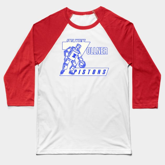 Defunct Fort Wayne Zollner Pistons Basketball Team Baseball T-Shirt by Defunctland